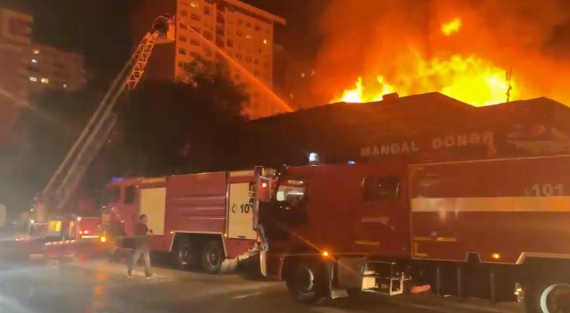 FHN "Ağ çiçəyim"dəki yanğınla bağlı məlumat yaydı - YENİLƏNİB (FOTOLAR-VİDEO)